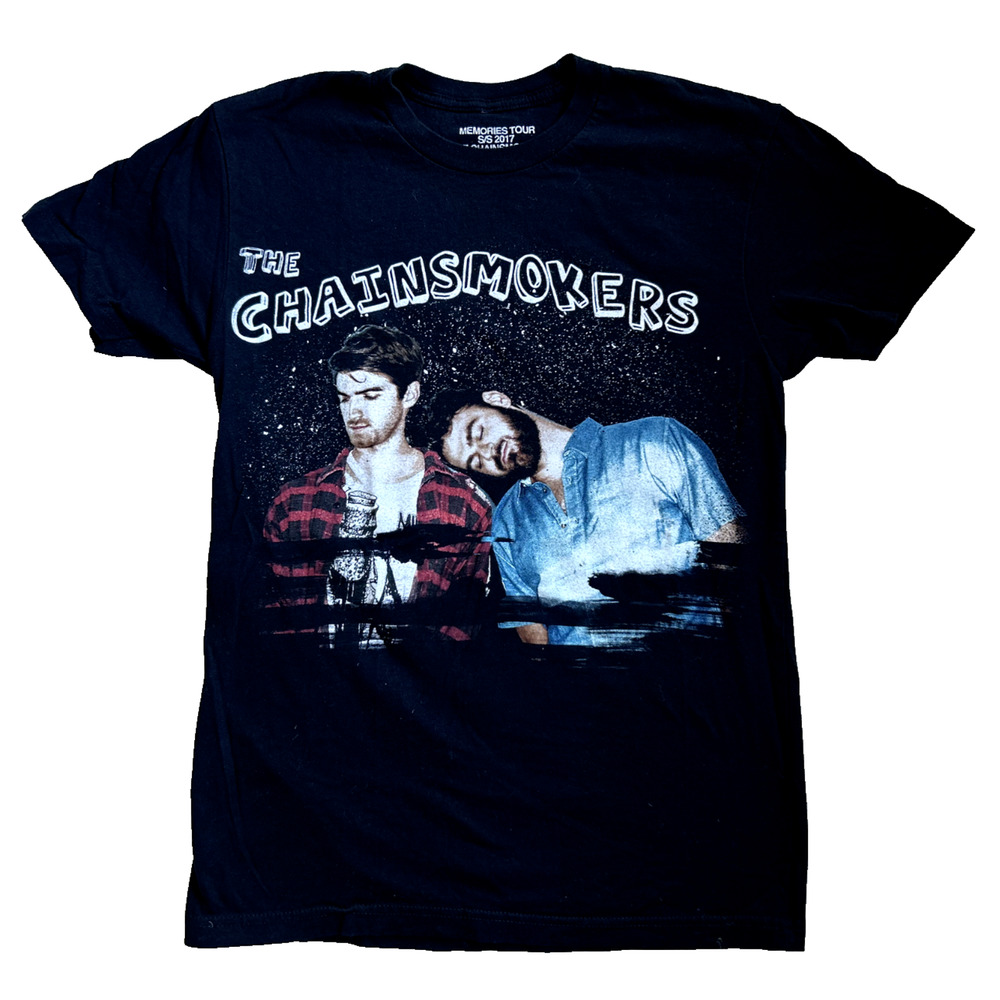 The Chainsmokers T-Shirt Memories Tour 2017 Men S Black EDM Do Not Open